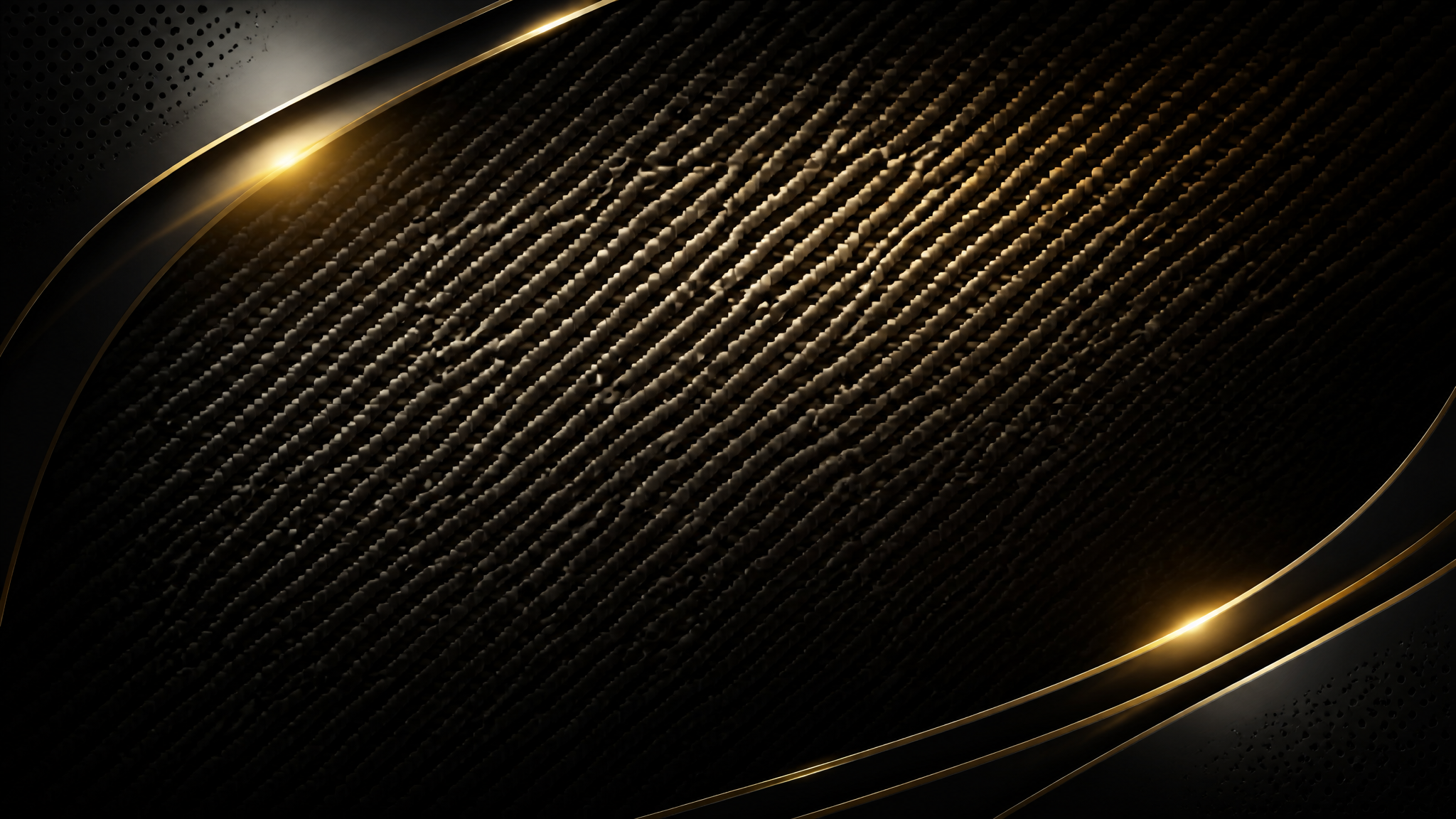 Premium dark metallic background with gold accents